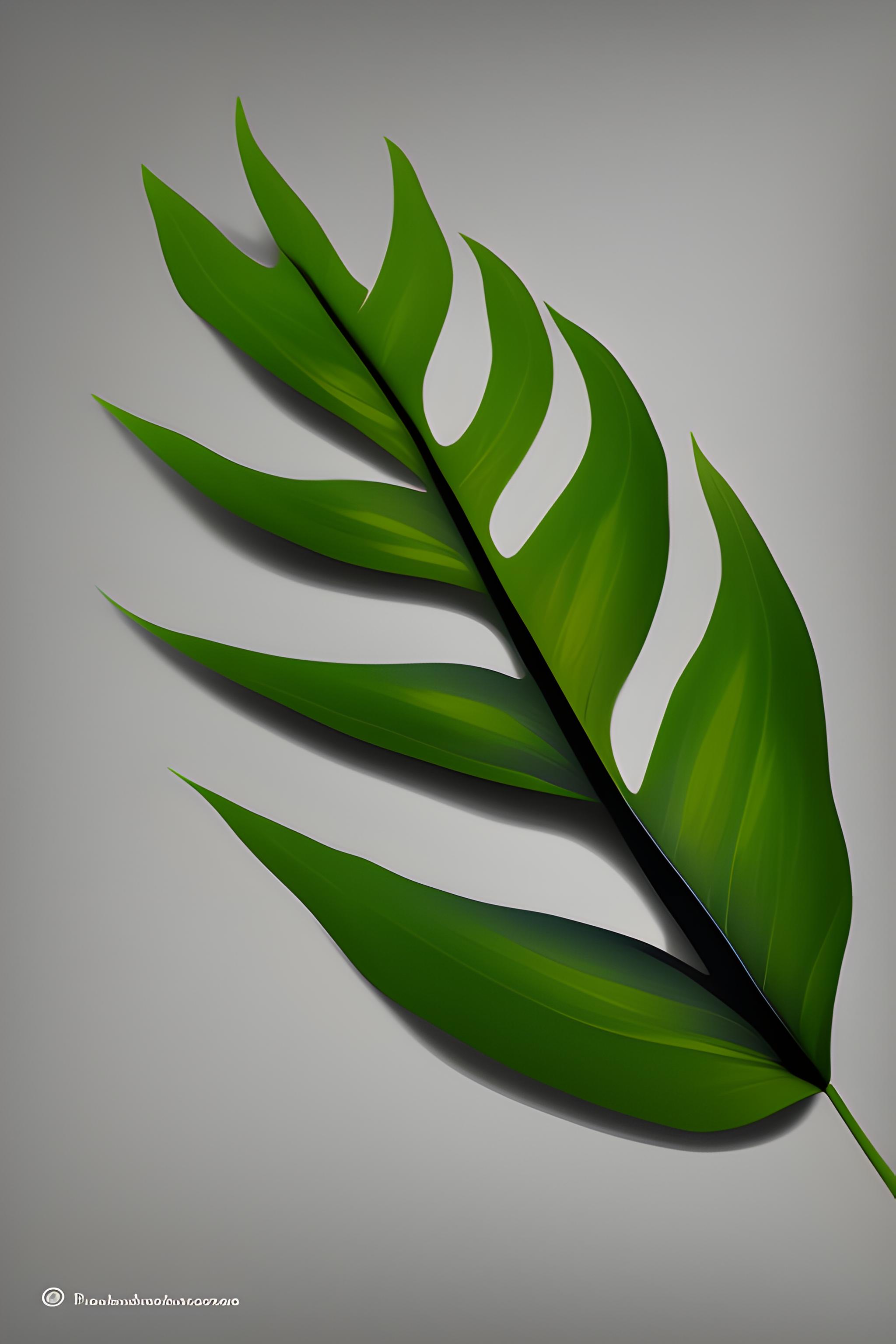 Bambo leaf with black anad white background | Wallpapers.ai